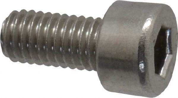 Value Collection - M5x0.80 Metric Coarse Hex Socket Drive, Socket Cap Screw - Grade 18-8 & Austenitic A2 Stainless Steel, Fully Threaded, 10mm Length Under Head - Americas Industrial Supply