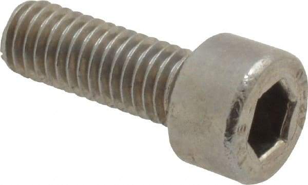 Value Collection - M5x0.80 Metric Coarse Hex Socket Drive, Socket Cap Screw - Grade 18-8 & Austenitic A2 Stainless Steel, Fully Threaded, 14mm Length Under Head - Americas Industrial Supply