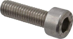 Value Collection - M5x0.80 Metric Coarse Hex Socket Drive, Socket Cap Screw - Grade 18-8 & Austenitic A2 Stainless Steel, Fully Threaded, 16mm Length Under Head - Americas Industrial Supply