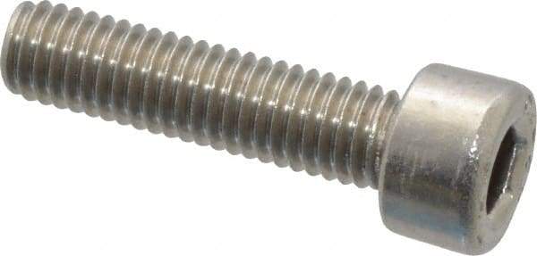 Value Collection - M5x0.80 Metric Coarse Hex Socket Drive, Socket Cap Screw - Grade 18-8 & Austenitic A2 Stainless Steel, Fully Threaded, 20mm Length Under Head - Americas Industrial Supply
