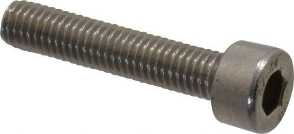 Value Collection - M5x0.80 Metric Coarse Hex Socket Drive, Socket Cap Screw - Grade 18-8 & Austenitic A2 Stainless Steel, Partially Threaded, 25mm Length Under Head - Americas Industrial Supply