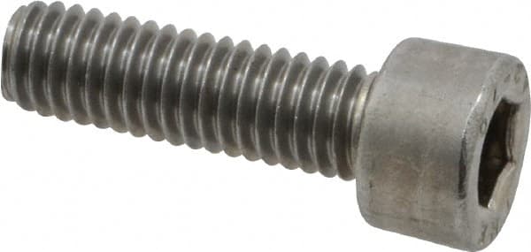 Value Collection - M6x1.00 Metric Coarse Hex Socket Drive, Socket Cap Screw - Grade 18-8 & Austenitic A2 Stainless Steel, Fully Threaded, 20mm Length Under Head - Americas Industrial Supply
