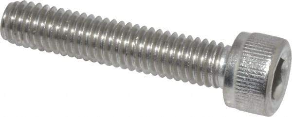 Value Collection - M6x1.00 Metric Coarse Hex Socket Drive, Socket Cap Screw - Grade 18-8 & Austenitic A2 Stainless Steel, Partially Threaded, 30mm Length Under Head - Americas Industrial Supply