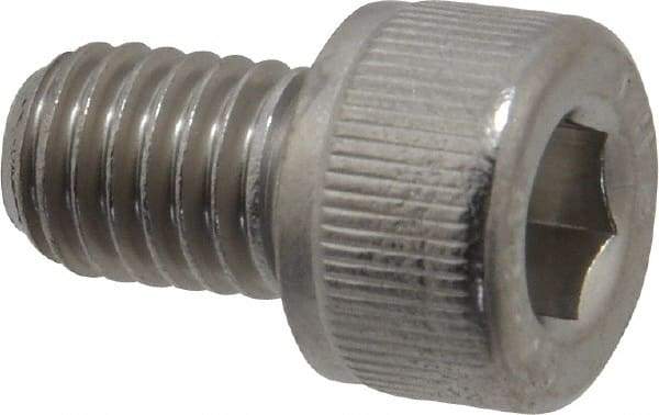 Value Collection - M8x1.25 Metric Coarse Hex Socket Drive, Socket Cap Screw - Grade 18-8 & Austenitic A2 Stainless Steel, Fully Threaded, 12mm Length Under Head - Americas Industrial Supply