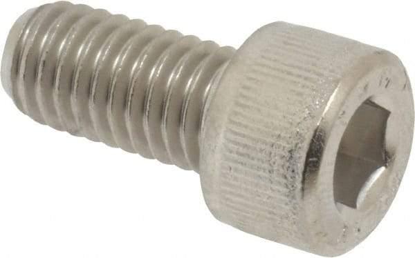 Value Collection - M8x1.25 Metric Coarse Hex Socket Drive, Socket Cap Screw - Grade 18-8 & Austenitic A2 Stainless Steel, Fully Threaded, 16mm Length Under Head - Americas Industrial Supply