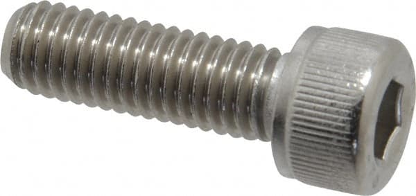 Value Collection - M8x1.25 Metric Coarse Hex Socket Drive, Socket Cap Screw - Grade 18-8 & Austenitic A2 Stainless Steel, Fully Threaded, 25mm Length Under Head - Americas Industrial Supply