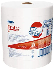 WypAll - X80 Dry Shop Towel/Industrial Wipes - Jumbo Roll, 13-3/8" x 12-1/2" Sheet Size, White - Americas Industrial Supply