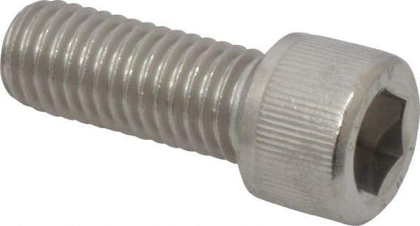 Value Collection - M12x1.75 Metric Coarse Hex Socket Drive, Socket Cap Screw - Grade 18-8 & Austenitic A2 Stainless Steel, Fully Threaded, 30mm Length Under Head - Americas Industrial Supply