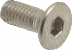 Value Collection - M3x0.50 Metric Coarse Hex Socket Drive, 90° Flat Screw - Grade 18-8 Stainless Steel, Fully Threaded, 8mm OAL - Americas Industrial Supply