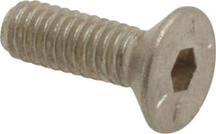 Value Collection - M4x0.70 Metric Coarse Hex Socket Drive, 90° Flat Screw - Grade 18-8 Stainless Steel, Fully Threaded, 12mm OAL - Americas Industrial Supply
