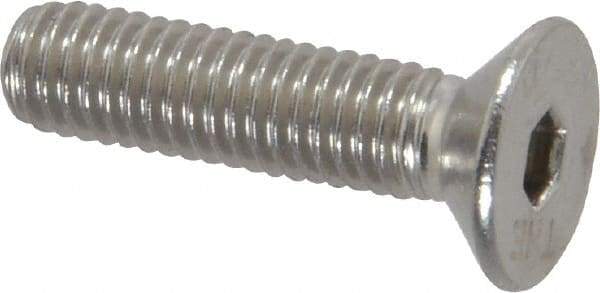 Value Collection - M5x0.80 Metric Coarse Hex Socket Drive, 90° Flat Screw - Grade 18-8 Stainless Steel, Fully Threaded, 20mm OAL - Americas Industrial Supply