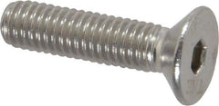 Value Collection - M5x0.80 Metric Coarse Hex Socket Drive, 90° Flat Screw - Grade 18-8 Stainless Steel, Fully Threaded, 20mm OAL - Americas Industrial Supply