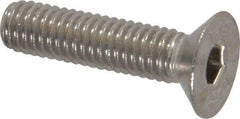 Value Collection - M6x1.00 Metric Coarse Hex Socket Drive, 90° Flat Screw - Grade 18-8 Stainless Steel, Partially Threaded, 25mm OAL - Americas Industrial Supply