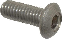 Value Collection - M3x0.50 Metric Coarse Hex Socket Drive, Button Screw - Grade 18-8 Stainless Steel, Fully Threaded, 8mm Length Under Head - Americas Industrial Supply