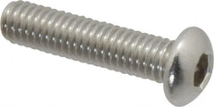 Value Collection - M6x1.00 Metric Coarse Hex Socket Drive, Button Screw - Grade 18-8 Stainless Steel, Partially Threaded, 25mm Length Under Head - Americas Industrial Supply