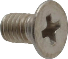 Value Collection - M3x0.50 Metric Coarse, 5mm OAL Phillips Drive Machine Screw - Flat Head, Grade 18-8 Stainless Steel, Uncoated, Without Washer - Americas Industrial Supply