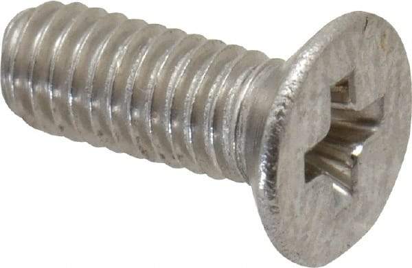Value Collection - M3x0.50 Metric Coarse, 8mm OAL Phillips Drive Machine Screw - Flat Head, Grade 18-8 Stainless Steel, Uncoated, Without Washer - Americas Industrial Supply