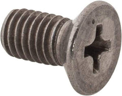 Value Collection - M5x0.80 Metric Coarse, 10mm OAL Phillips Drive Machine Screw - Flat Head, Grade 18-8 Stainless Steel, Uncoated, Without Washer - Americas Industrial Supply