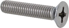 Value Collection - M6x1.00 Metric Coarse, 30mm OAL Phillips Drive Machine Screw - Flat Head, Grade 18-8 Stainless Steel, Uncoated, Without Washer - Americas Industrial Supply