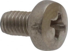 Value Collection - M3x0.50 Metric Coarse, 5mm Length Under Head Phillips Drive Machine Screw - Pan Head, Grade 18-8 Stainless Steel, Uncoated, Without Washer - Americas Industrial Supply