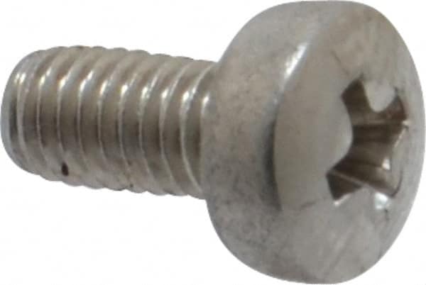 Value Collection - M3x0.50 Metric Coarse, 6mm Length Under Head Phillips Drive Machine Screw - Pan Head, Grade 18-8 Stainless Steel, Uncoated, Without Washer - Americas Industrial Supply