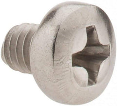 Value Collection - M4x0.70 Metric Coarse, 5mm Length Under Head Phillips Drive Machine Screw - Pan Head, Grade 18-8 Stainless Steel, Uncoated, Without Washer - Americas Industrial Supply