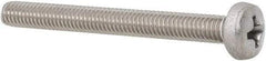 Value Collection - M4x0.70 Metric Coarse, 40mm Length Under Head Phillips Drive Machine Screw - Pan Head, Grade 18-8 Stainless Steel, Uncoated, Without Washer - Americas Industrial Supply