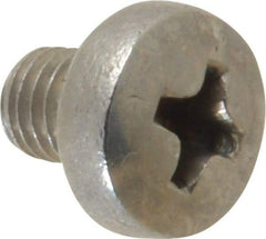 Value Collection - M5x0.80 Metric Coarse, 6mm Length Under Head Phillips Drive Machine Screw - Pan Head, Grade 18-8 Stainless Steel, Uncoated, Without Washer - Americas Industrial Supply