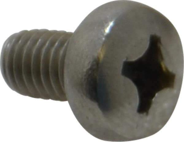 Value Collection - M6x1.00 Metric Coarse, 10mm Length Under Head Phillips Drive Machine Screw - Pan Head, Grade 18-8 Stainless Steel, Uncoated, Without Washer - Americas Industrial Supply