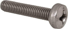 Value Collection - M6x1.00 Metric Coarse, 30mm Length Under Head Phillips Drive Machine Screw - Pan Head, Grade 18-8 Stainless Steel, Uncoated, Without Washer - Americas Industrial Supply