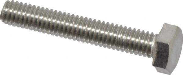 Value Collection - M4x0.70mm Metric Coarse, 25mm Length Under Head Hex Head Cap Screw - Fully Threaded, Grade 18-8 & Austenitic A2 Stainless Steel, 7mm Hex - Americas Industrial Supply