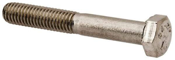 Value Collection - M5x0.80mm Metric Coarse, 35mm Length Under Head Hex Head Cap Screw - Partially Threaded, Grade 18-8 & Austenitic A2 Stainless Steel, 8mm Hex - Americas Industrial Supply