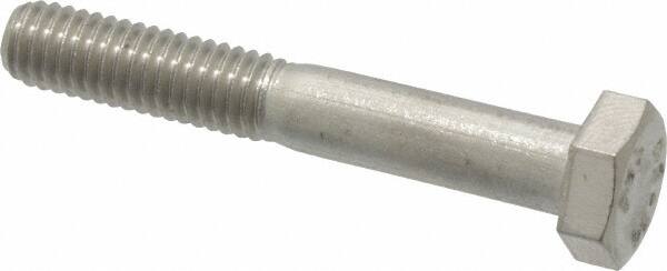 Value Collection - M6x1.00mm Metric Coarse, 40mm Length Under Head Hex Head Cap Screw - Partially Threaded, Grade 18-8 & Austenitic A2 Stainless Steel, 10mm Hex - Americas Industrial Supply