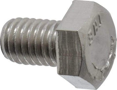 Value Collection - M8x1.25mm Metric Coarse, 12mm Length Under Head Hex Head Cap Screw - Fully Threaded, Grade 18-8 & Austenitic A2 Stainless Steel, 13mm Hex - Americas Industrial Supply