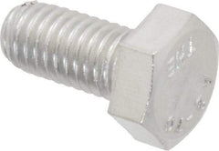 Value Collection - M8x1.25mm Metric Coarse, 16mm Length Under Head Hex Head Cap Screw - Fully Threaded, Grade 18-8 & Austenitic A2 Stainless Steel, 13mm Hex - Americas Industrial Supply