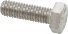 Value Collection - M8x1.25mm Metric Coarse, 25mm Length Under Head Hex Head Cap Screw - Fully Threaded, Grade 18-8 & Austenitic A2 Stainless Steel, 13mm Hex - Americas Industrial Supply