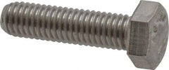 Value Collection - M8x1.25mm Metric Coarse, 30mm Length Under Head Hex Head Cap Screw - Fully Threaded, Grade 18-8 & Austenitic A2 Stainless Steel, 13mm Hex - Americas Industrial Supply