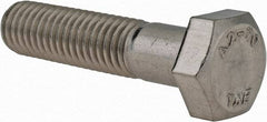 Value Collection - M8x1.25mm Metric Coarse, 35mm Length Under Head Hex Head Cap Screw - Partially Threaded, Grade 18-8 & Austenitic A2 Stainless Steel, 13mm Hex - Americas Industrial Supply