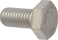 Value Collection - M10x1.50mm Metric Coarse, 20mm Length Under Head Hex Head Cap Screw - Fully Threaded, Grade 18-8 & Austenitic A2 Stainless Steel, 17mm Hex - Americas Industrial Supply