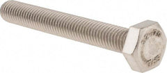 Value Collection - M10x1.50mm Metric Coarse, 75mm Length Under Head Hex Head Cap Screw - Fully Threaded, Grade 18-8 & Austenitic A2 Stainless Steel, 17mm Hex - Americas Industrial Supply