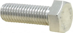 Value Collection - M12x1.75mm Metric Coarse, 35mm Length Under Head Hex Head Cap Screw - Fully Threaded, Grade 18-8 & Austenitic A2 Stainless Steel, 19mm Hex - Americas Industrial Supply
