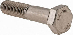 Value Collection - M12x1.75mm Metric Coarse, 60mm Length Under Head Hex Head Cap Screw - Partially Threaded, Grade 18-8 & Austenitic A2 Stainless Steel, 19mm Hex - Americas Industrial Supply