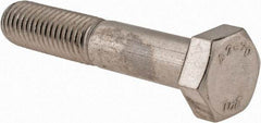 Value Collection - M12x1.75mm Metric Coarse, 65mm Length Under Head Hex Head Cap Screw - Partially Threaded, Grade 18-8 & Austenitic A2 Stainless Steel, 19mm Hex - Americas Industrial Supply