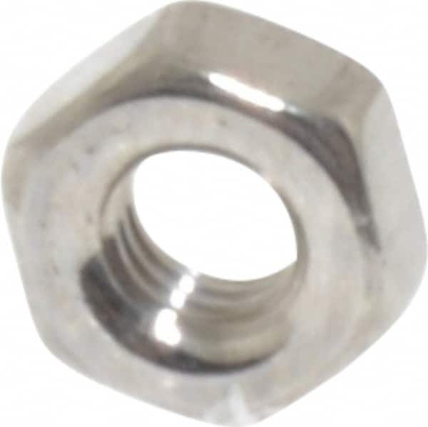 Value Collection - M3x0.50 Stainless Steel Right Hand Hex Nut - 5.5mm Across Flats, 2.4mm High, Uncoated - Americas Industrial Supply