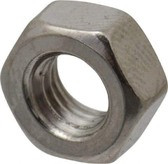 Value Collection - M6x1.00 Stainless Steel Right Hand Hex Nut - 10mm Across Flats, 5mm High, Uncoated - Americas Industrial Supply