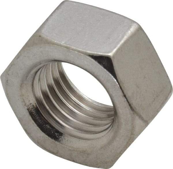 Value Collection - M20x2.50 Stainless Steel Right Hand Hex Nut - 30mm Across Flats, 16mm High, Uncoated - Americas Industrial Supply