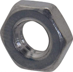 Value Collection - M4x0.70 Metric Coarse Stainless Steel Right Hand Hex Jam Nut - 7mm Across Flats, 2.2mm High, Uncoated - Americas Industrial Supply