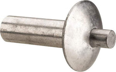 Made in USA - Universal Head Aluminum Alloy Drive Blind Rivet - Stainless Steel Mandrel, 0.172" to 3/16" Grip, 0.312" Head Diam, 0.161" to 0.172" Hole Diam, 0.313" Length Under Head, 5/32" Body Diam - Americas Industrial Supply