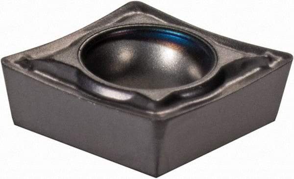 Iscar - CPGT2-1 SM Grade IC907 Carbide Turning Insert - TiN/TiAlN Finish, 80° Diamond, 1/4" Inscr Circle, 3/32" Thick, 1/64" Corner Radius - Americas Industrial Supply