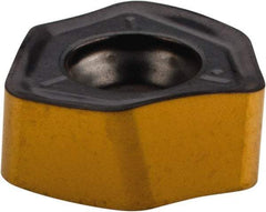 Iscar - H600 WXCU05T312 Grade IC830 Carbide Milling Insert - TiAlN/TiN Finish, 0.1654" Thick, 0.3386" Inscribed Circle, 1.2mm Corner Radius - Americas Industrial Supply